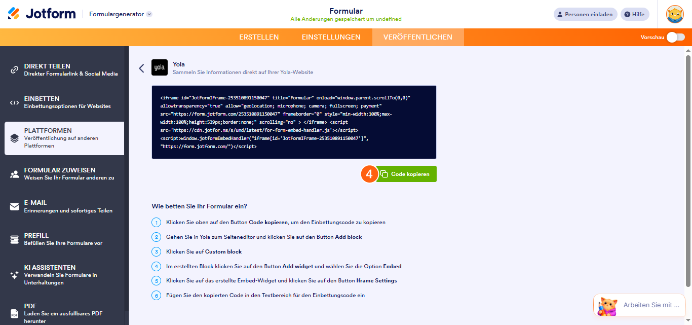Hinzufügen eines Formula zu Yola Sitebuilder+ Image-3