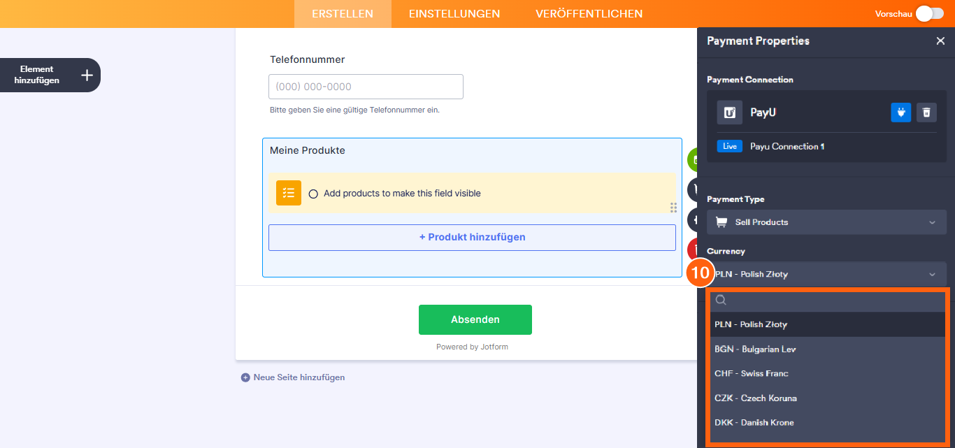 Wie Sie PayU mit Jotform integrieren? Image-15