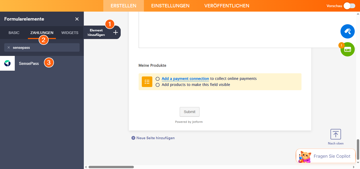Wie Sie SensePass mit Jotform integrieren Image-1