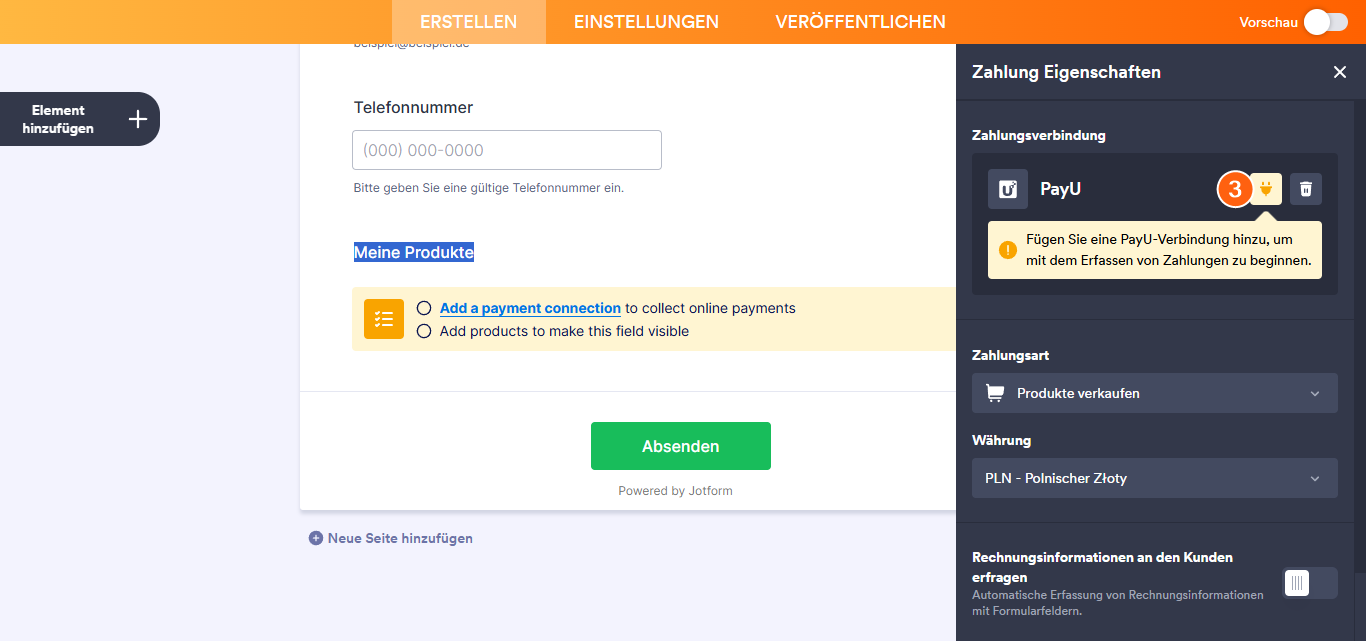 Wie Sie PayU mit Jotform integrieren? Image-10