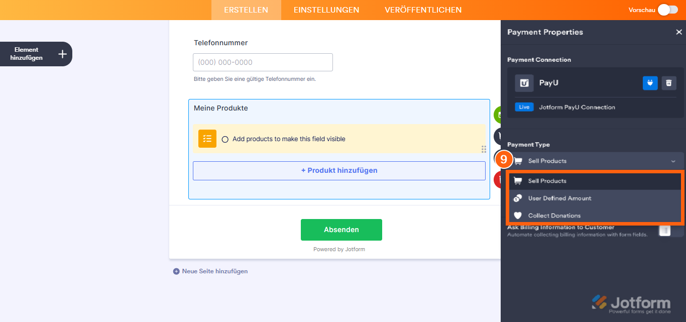 Wie Sie PayU mit Jotform integrieren? Image-14