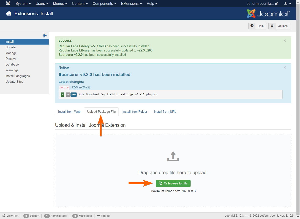 Wie Sie ein Formular in Joomla 3 einbetten Image-2