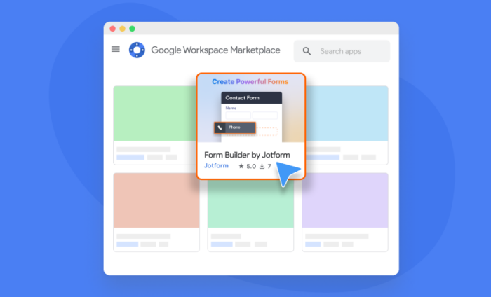 Jotform Form Builder now available on Google Workspace