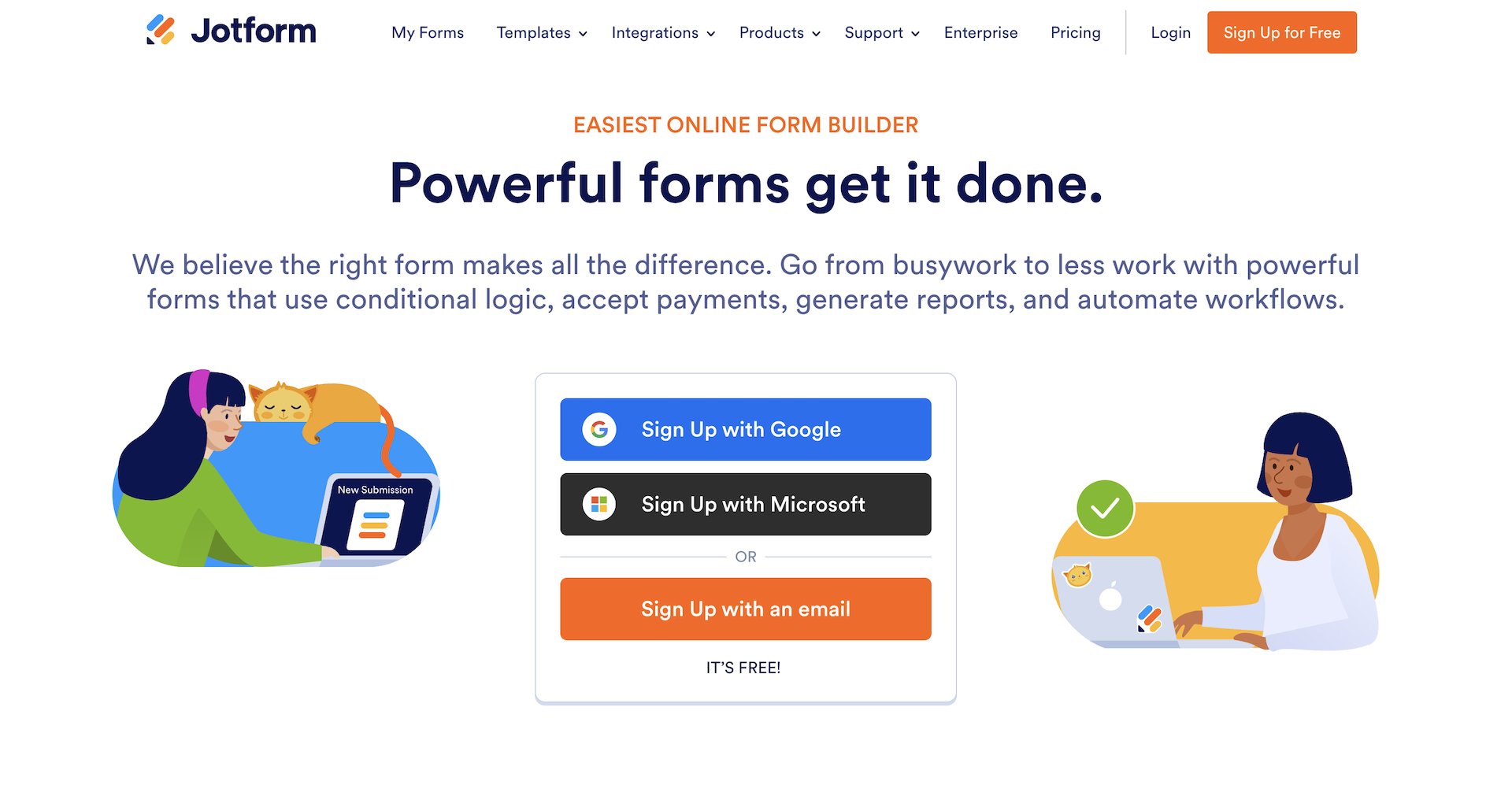 Jotform Homepage