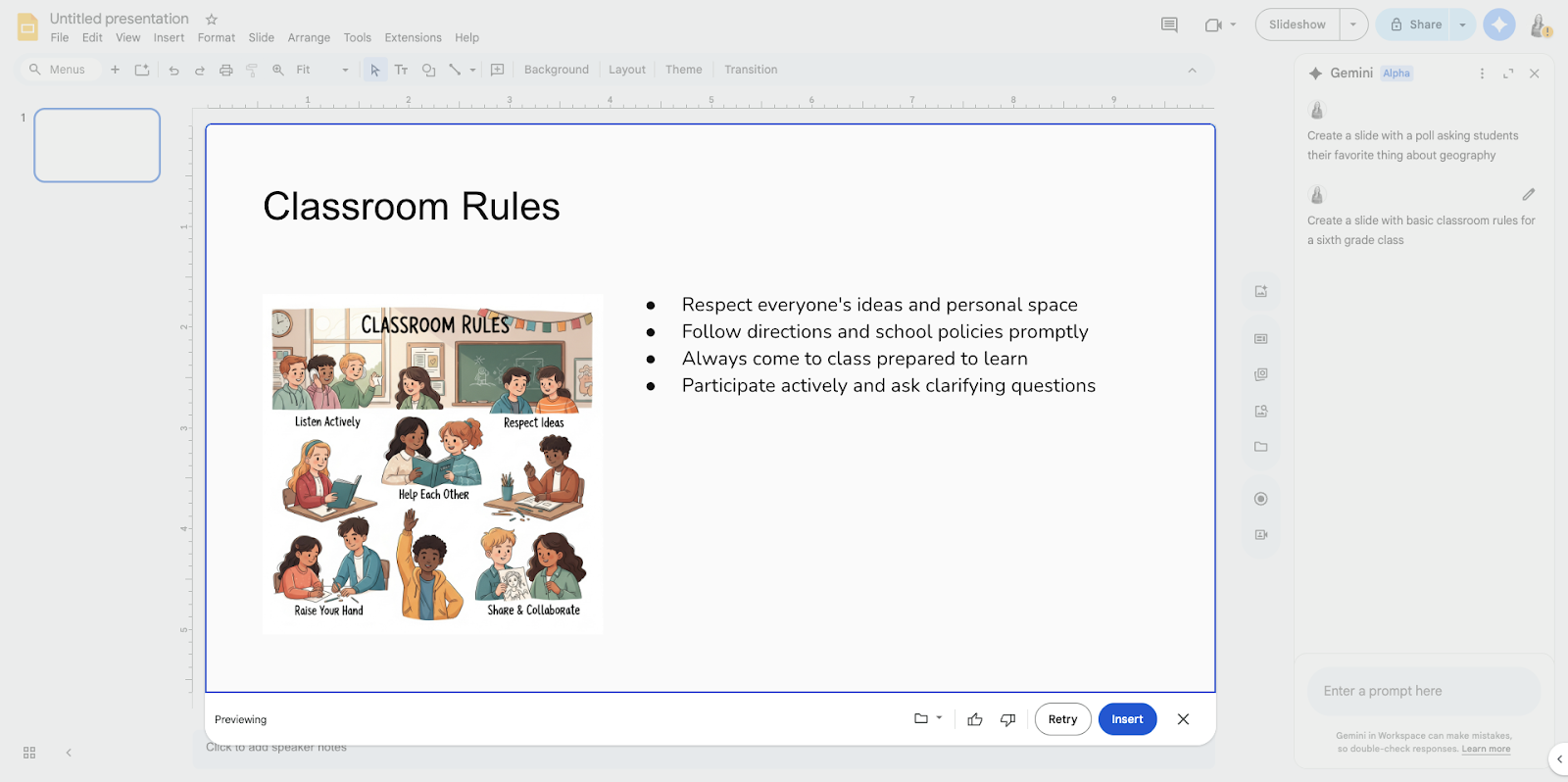 Google Slides Presentation Creator