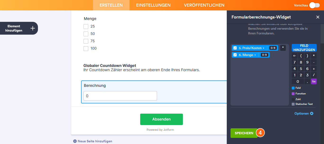 So berechnen Sie eine Summe mit Jotform Image-5