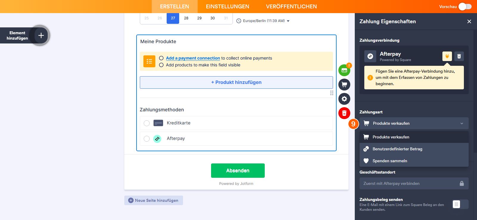 Wie Sie Jotform mit Afterpay integrieren Image-8