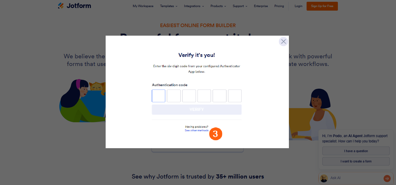 Wie Sie sich mit den Wiederherstellungscodes (2FA) anmelden können Image-3