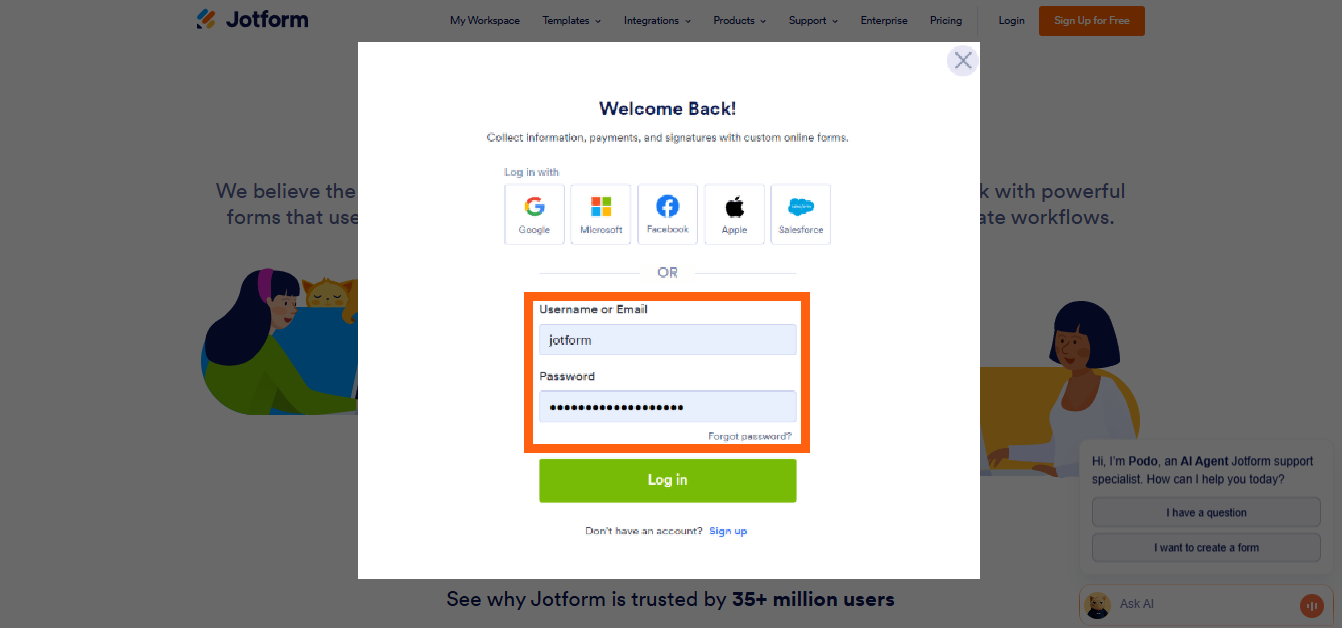 Wie Sie sich mit den Wiederherstellungscodes (2FA) anmelden können Image-2