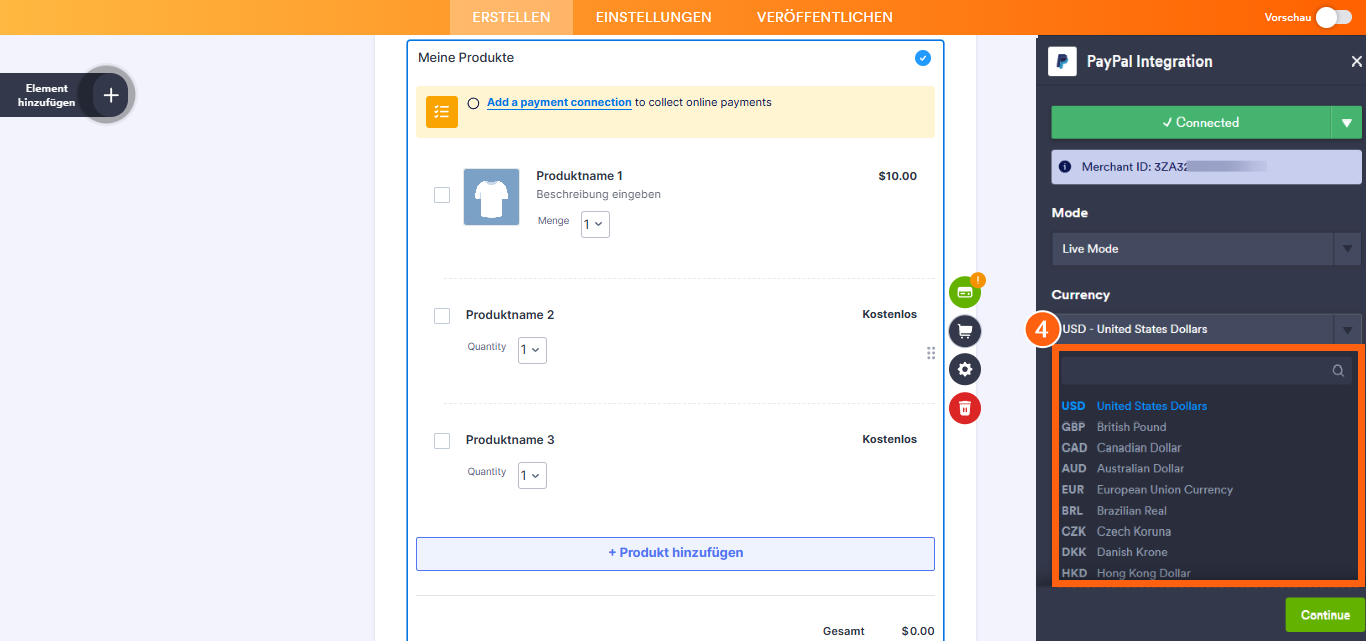 Wie Sie die Währung in einem Zahlungsformular ändern Image-3