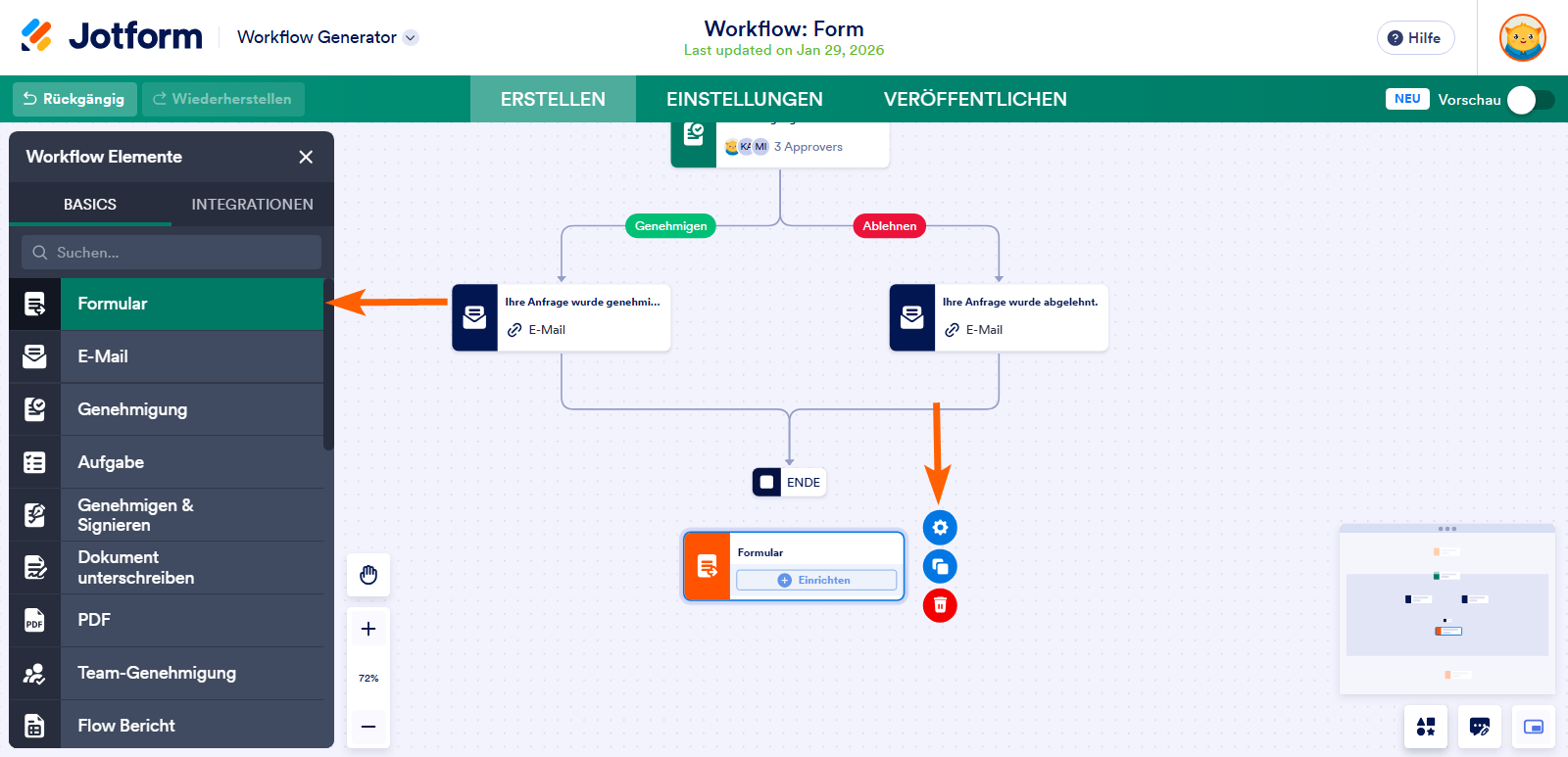 Wie Sie Follow-Up Formulare mit Jotform Genehmigungen zuweisen Image-1