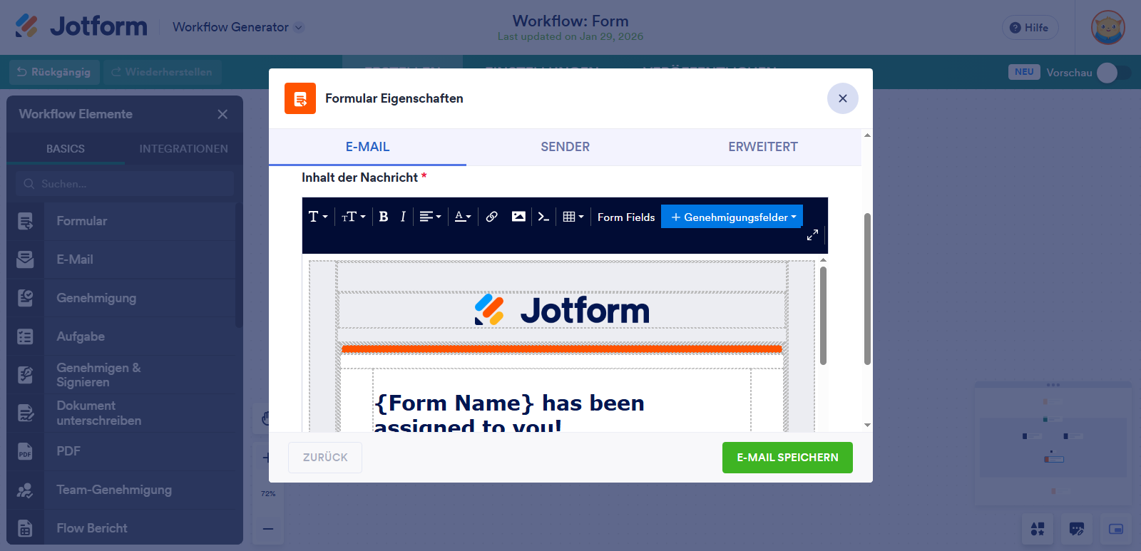 Wie Sie Follow-Up Formulare mit Jotform Genehmigungen zuweisen Image-7