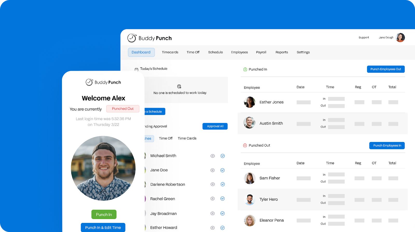 Buddy Punch User Interface Examples Banner