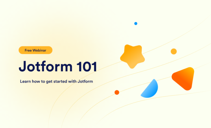 Introducing Jotform 101 webinars