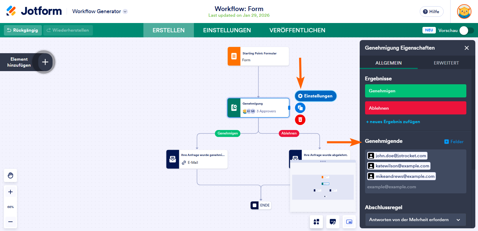 Wie Sie eine Gruppengenehmigung mit Jotform Approvals beantragen Image-1