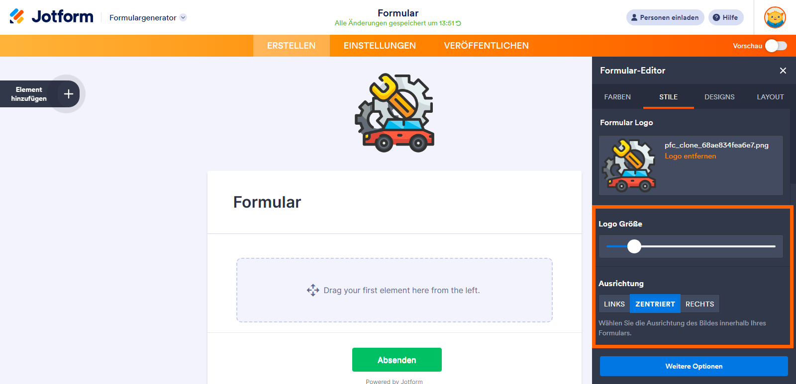 Wie Sie eine Vorschau für die gemeinsame Nutzung sozialer Medien in Formularen einrichten Image-3