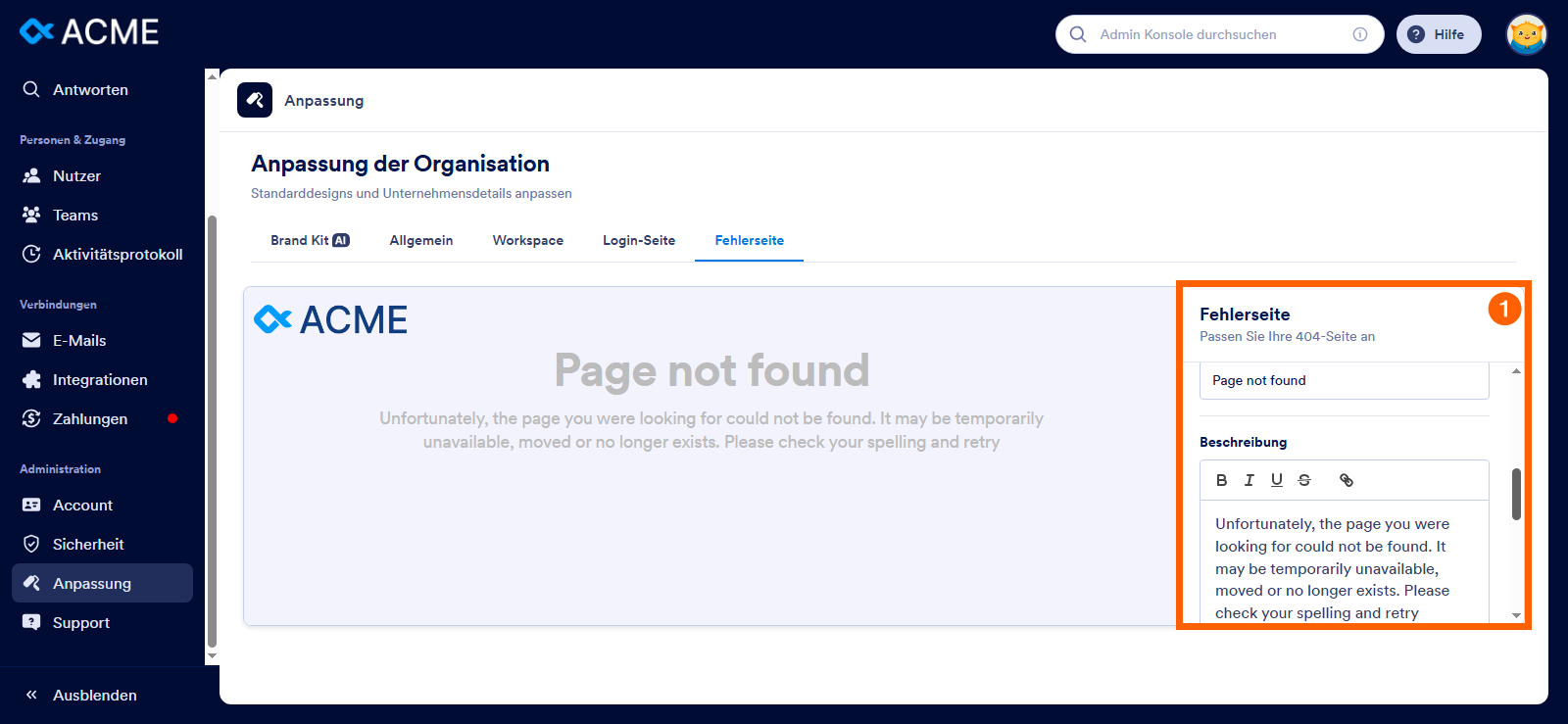 Anpassen des Designs Ihrer Organisation in Jotform Enterprise Image-10