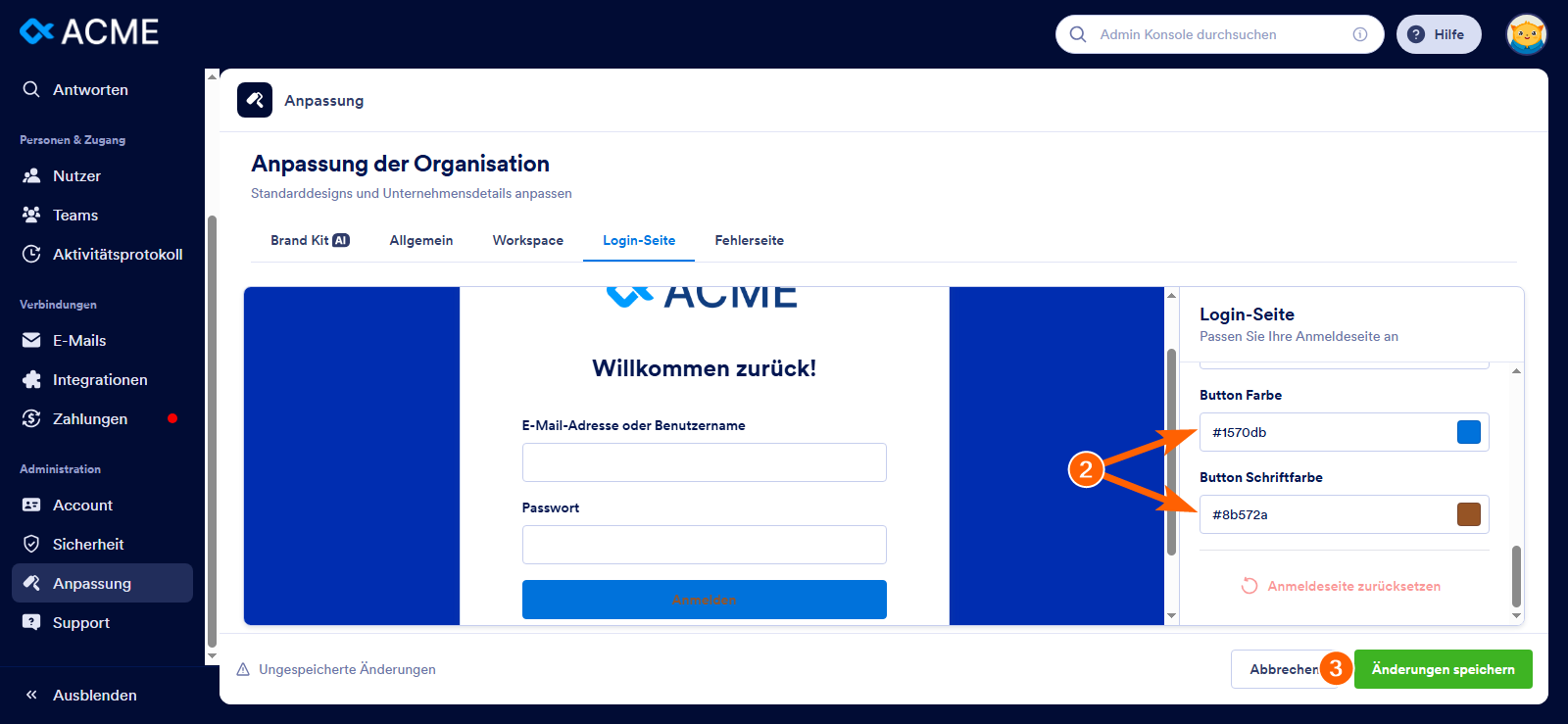 Anpassen des Designs Ihrer Organisation in Jotform Enterprise Image-8