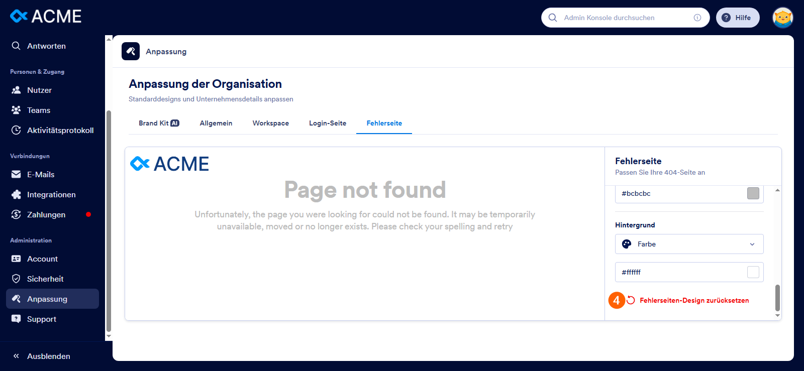 Anpassen des Designs Ihrer Organisation in Jotform Enterprise Image-12