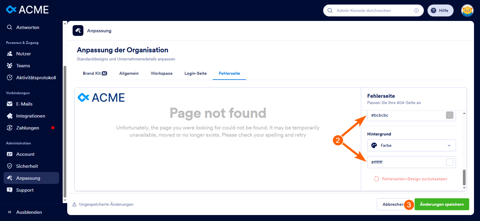 Anpassen des Designs Ihrer Organisation in Jotform Enterprise Image-11