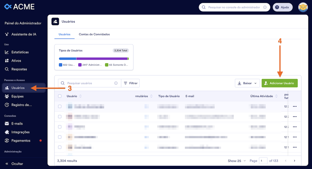Convidando Novos Usuários via Link - 2