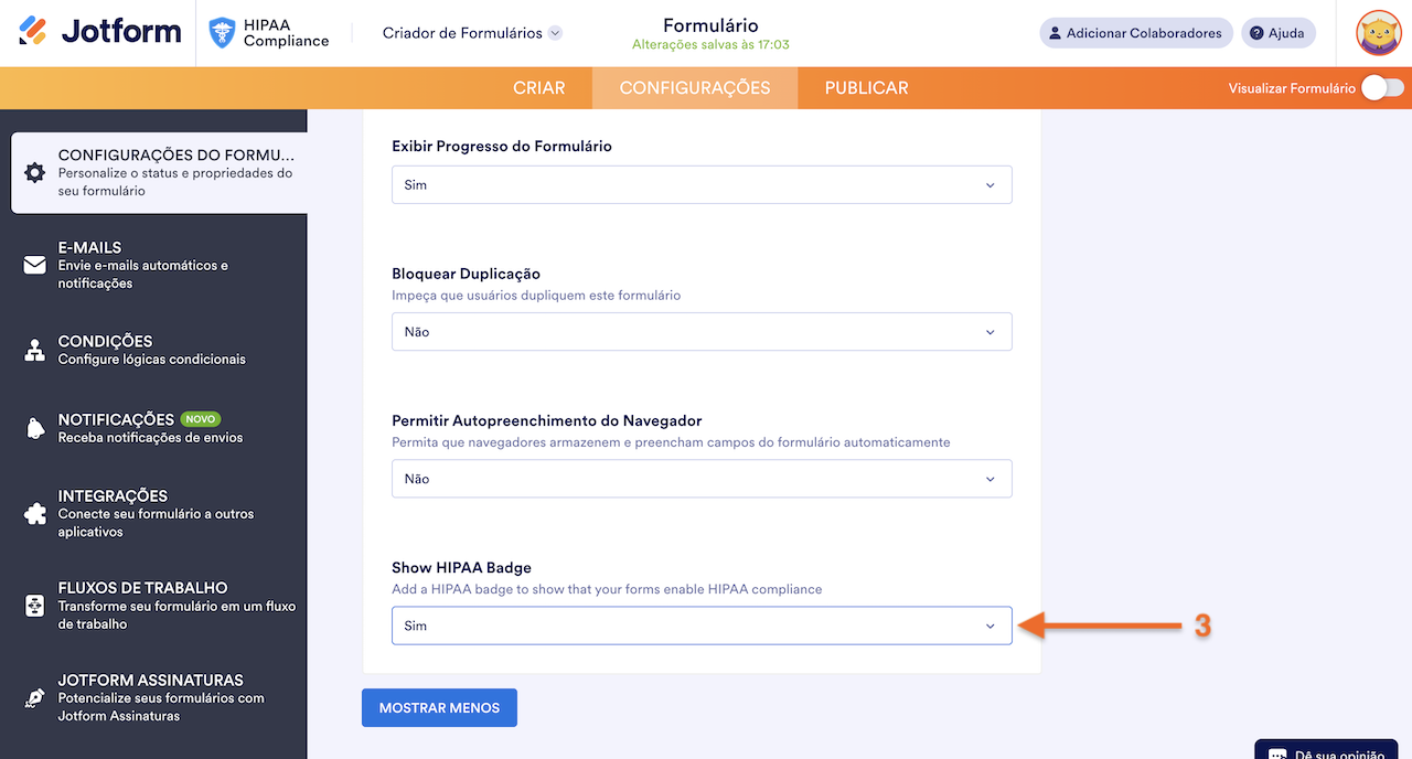 Como Encontrar o Selo de Conformidade com a HIPAA nos seus Formulários - 4