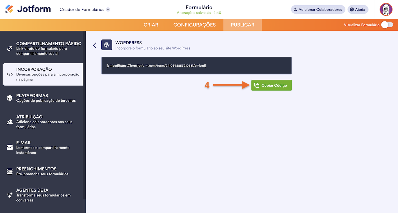 Guia Rápido para Incorporação de Formulários no WordPress Image-18