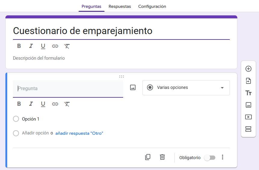 Cómo crear una pregunta de emparejamiento en Google Forms Image-1