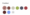 Capture d'écran des choix de couleur de l'option Thème dans Google Forms
