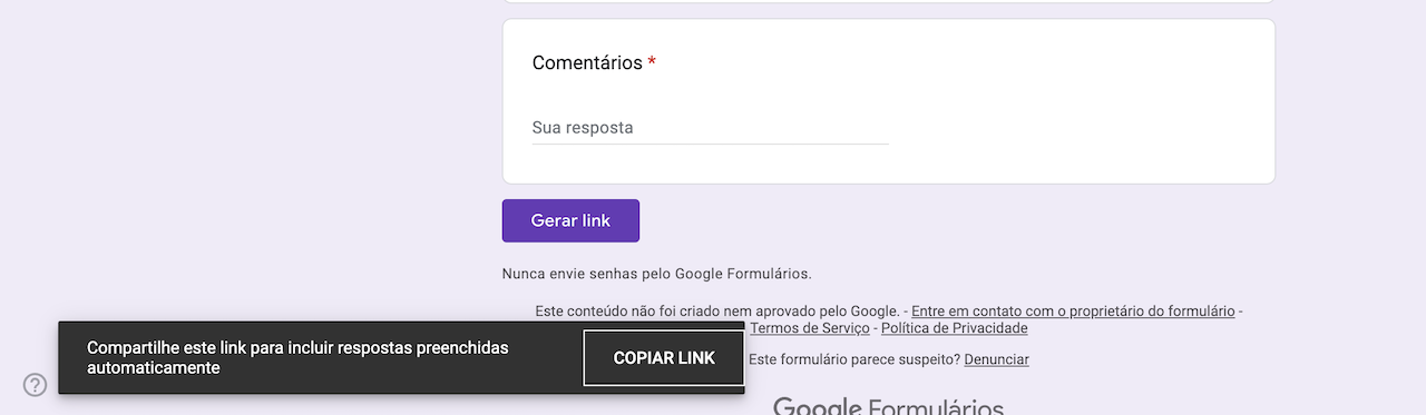 Como pré-preencher um formulário do Google Image-2