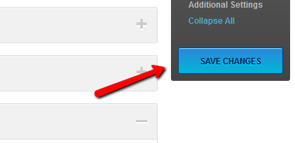 Capture d'écran du bouton Enregistrer les modifications dans une campagne Launch Effect