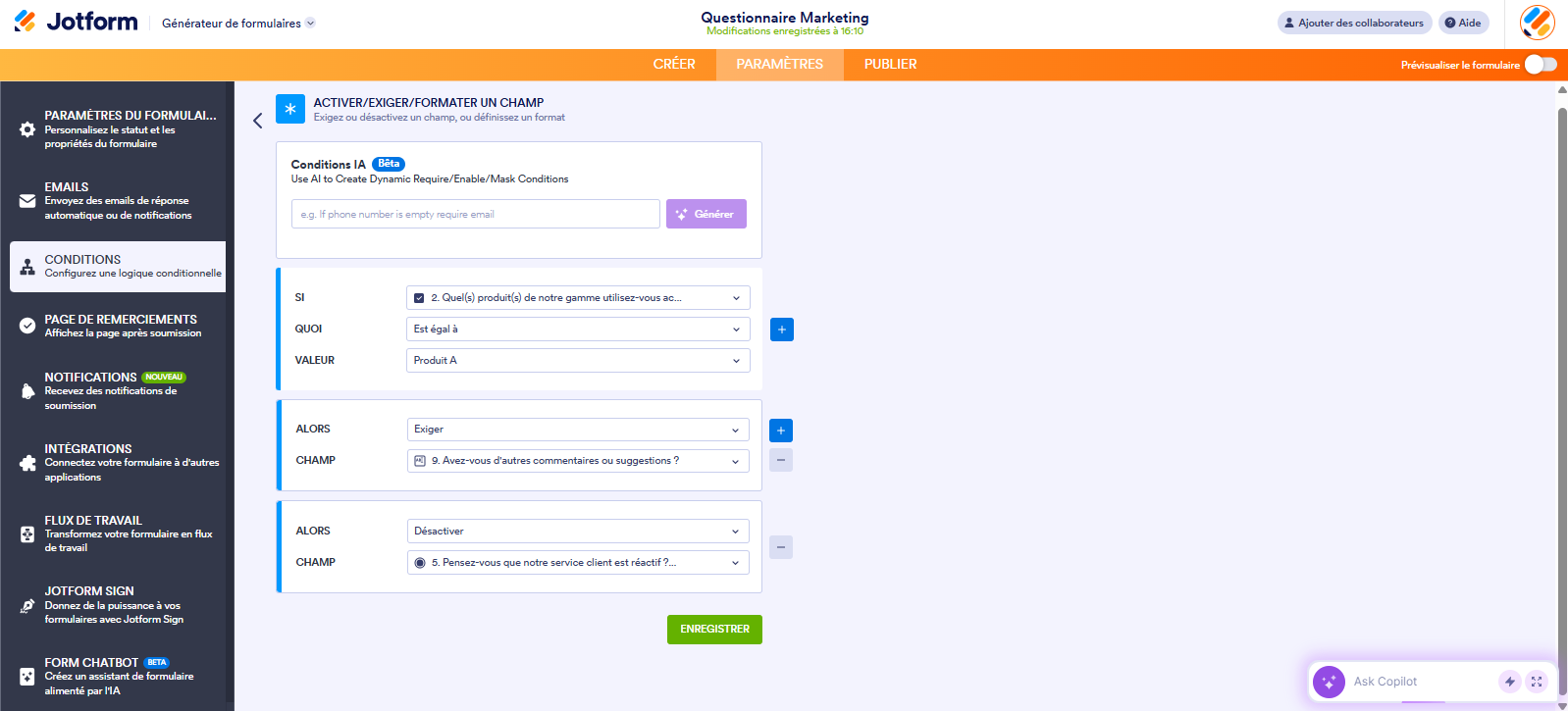 Comment activer ou désactiver des champs en utilisant la logique conditionnelle Image-1