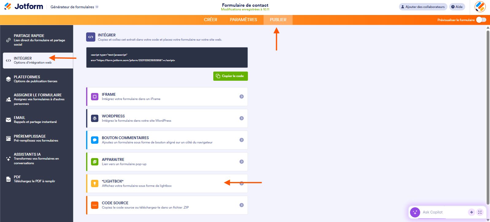 Formulaire d'intégration Lightbox à ouverture automatique avec cookie en utilisant JavaScript Image-1