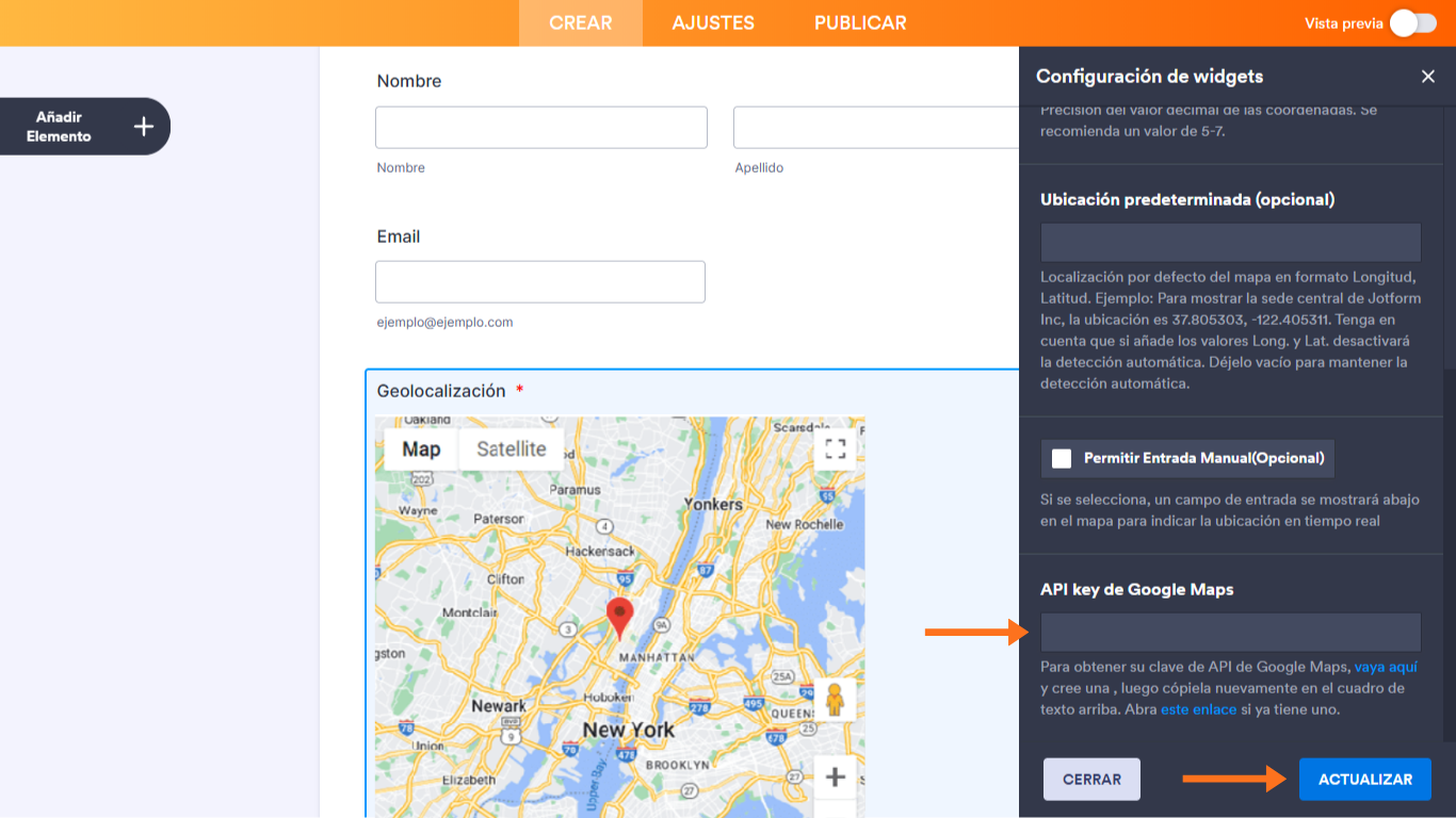 Cómo añadir una ubicación de Google Maps a su formulario Image-3