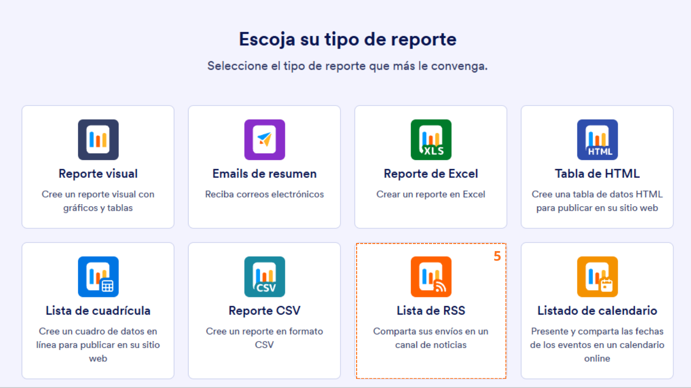 Cómo crear un reporte de lista de RSS Image-5