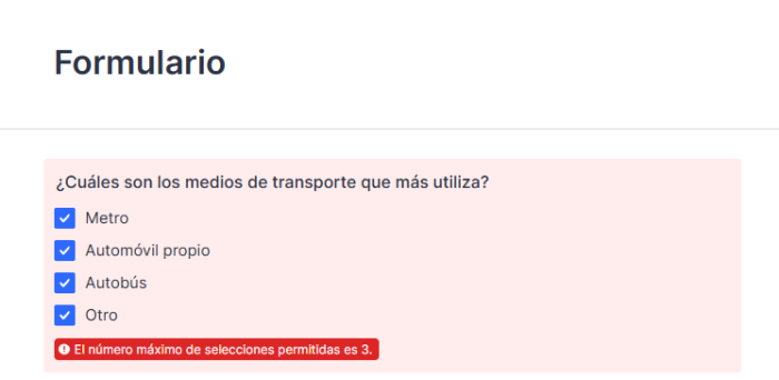Cómo limitar el número de selecciones en un campo de casilla de verificación Image-3