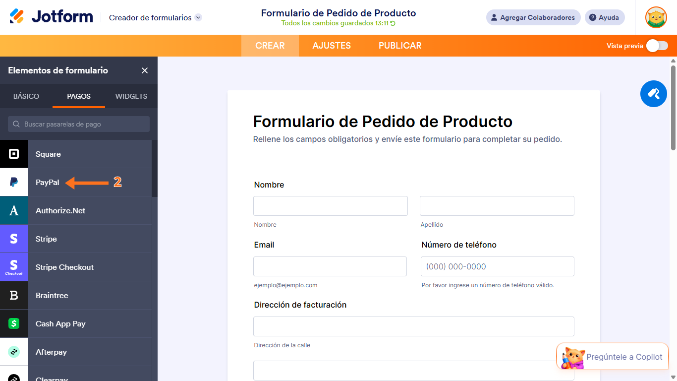 Cómo integrar PayPal con Jotform Image-2
