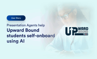 Presentation Agents help Upward Bound students self-onboard using AI