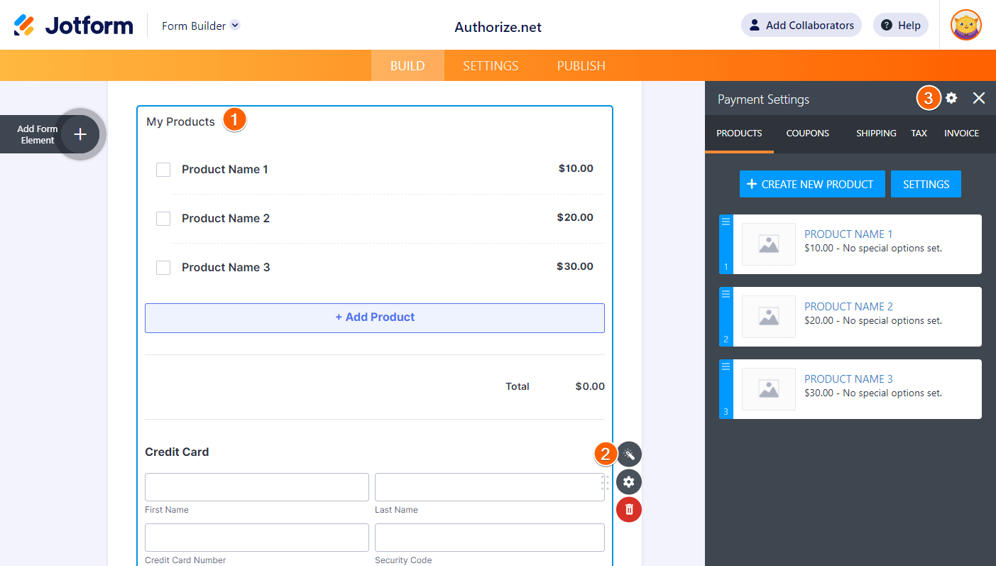 Capture d'écran montrant les Paramètres d'autorisation d'Authorize