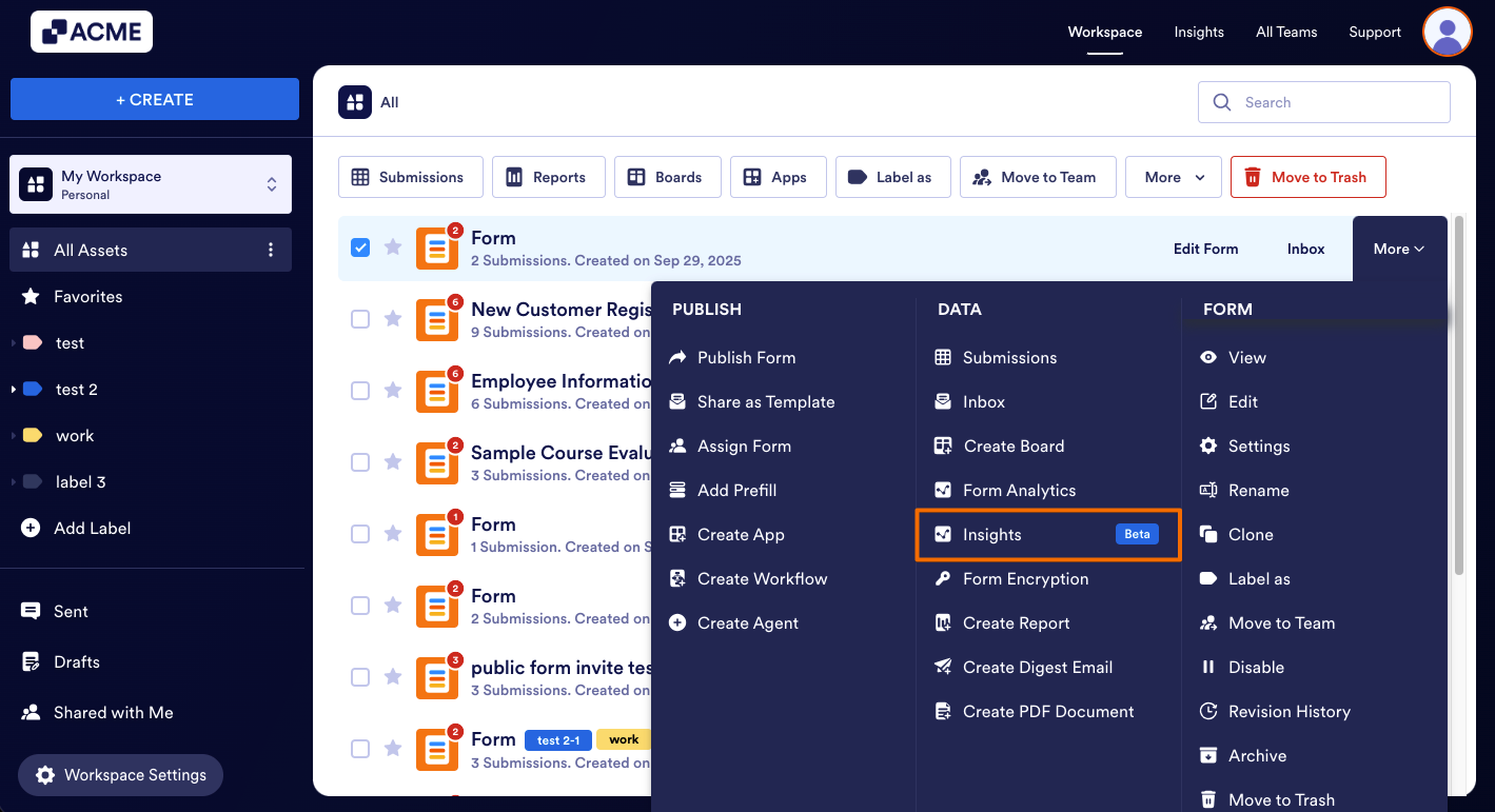 How to View Individual Form Usage Metrics in Insights? Image-6