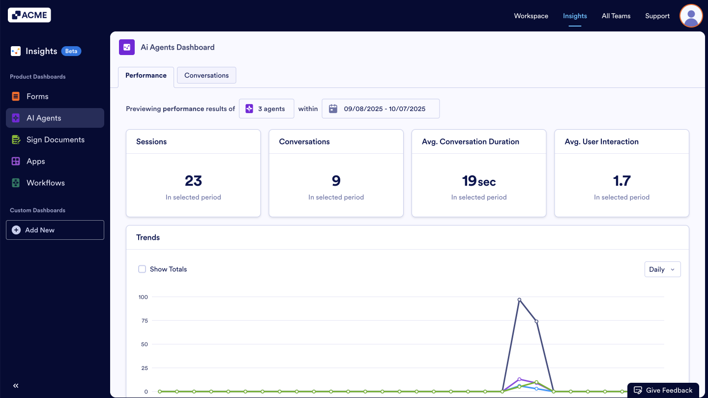 How to Download AI Agent Metrics as Excel or CSV from Insights? Image-9