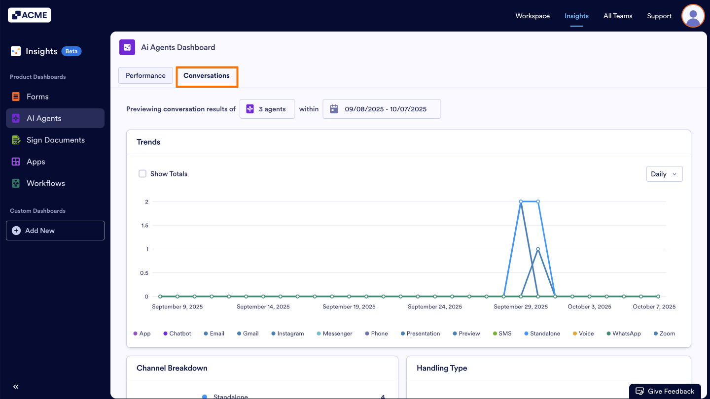 How to View AI Agent Conversation Metrics in Insights? Image-3