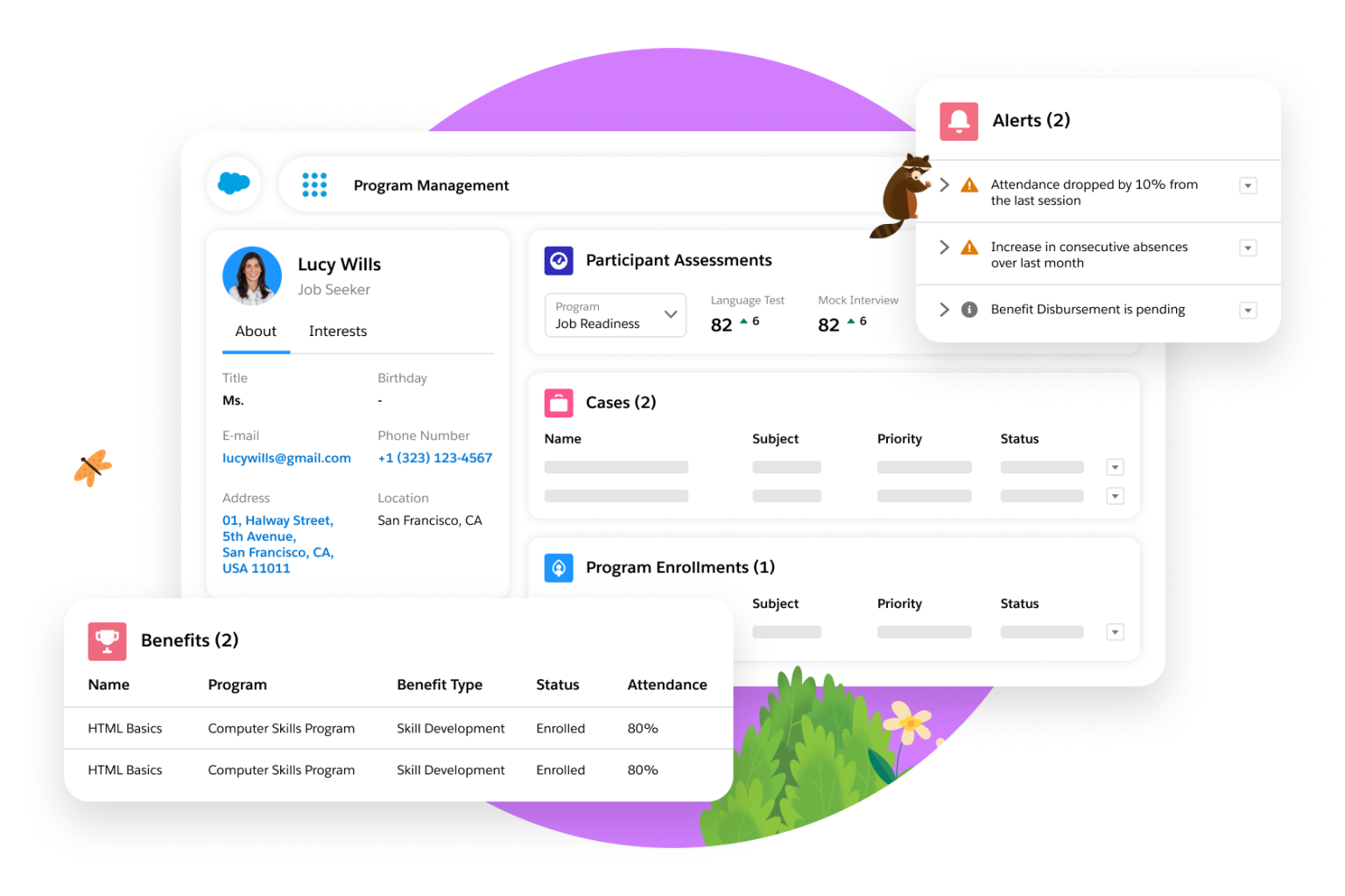 Salesforce User Interface Mockup Banner