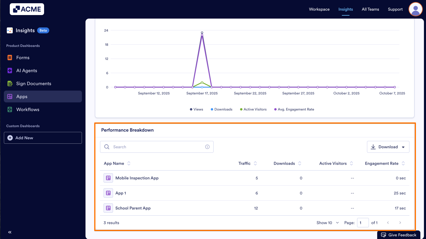 How to Download Apps Metrics as Excel or CSV from Insights? Image-4