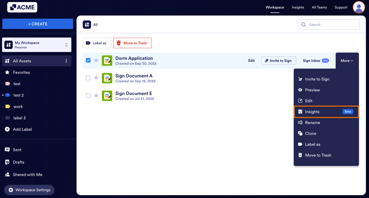 How to View Individual Sign Document Metrics in Insights? Image-6