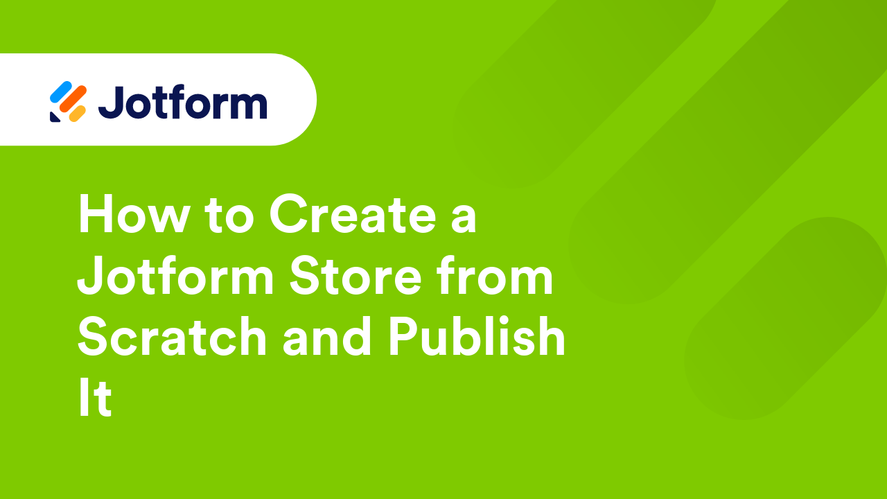 Jotform Store Builder