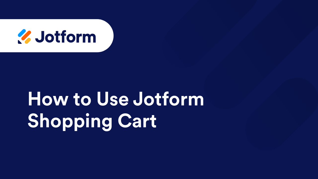 Jotform Store Builder