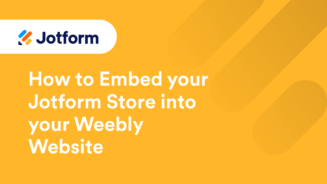 Jotform Store Builder