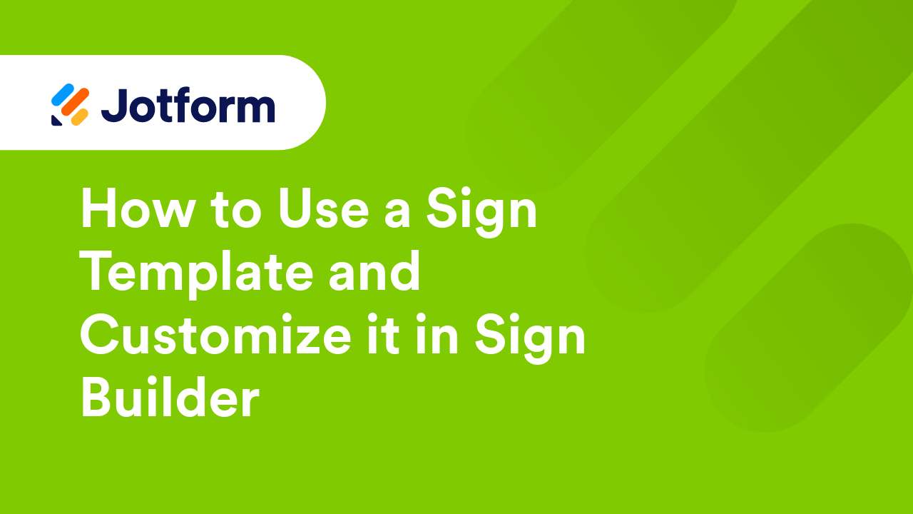 Jotform Sign