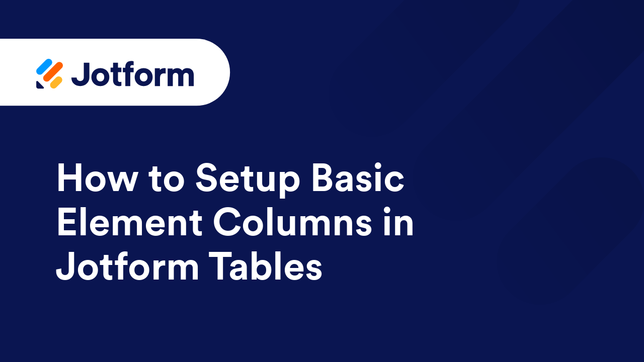 Jotform Tables